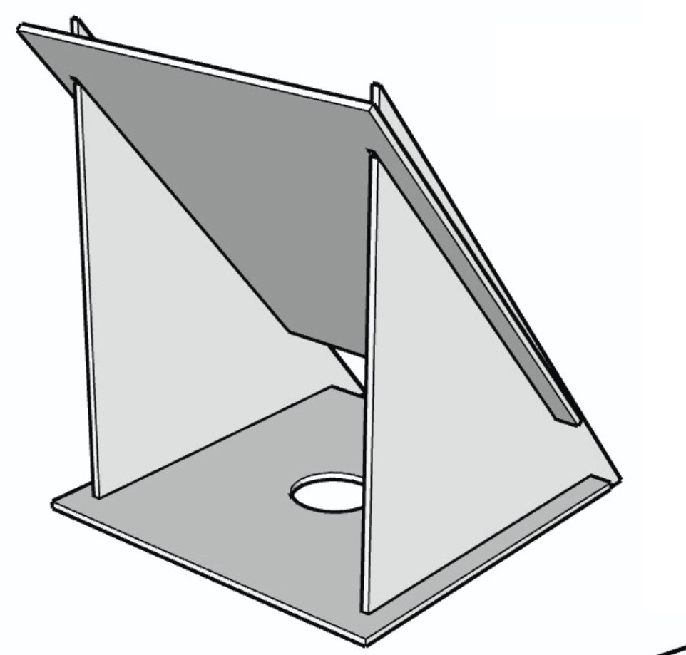 Lamp 3D model, 3/4 angle
