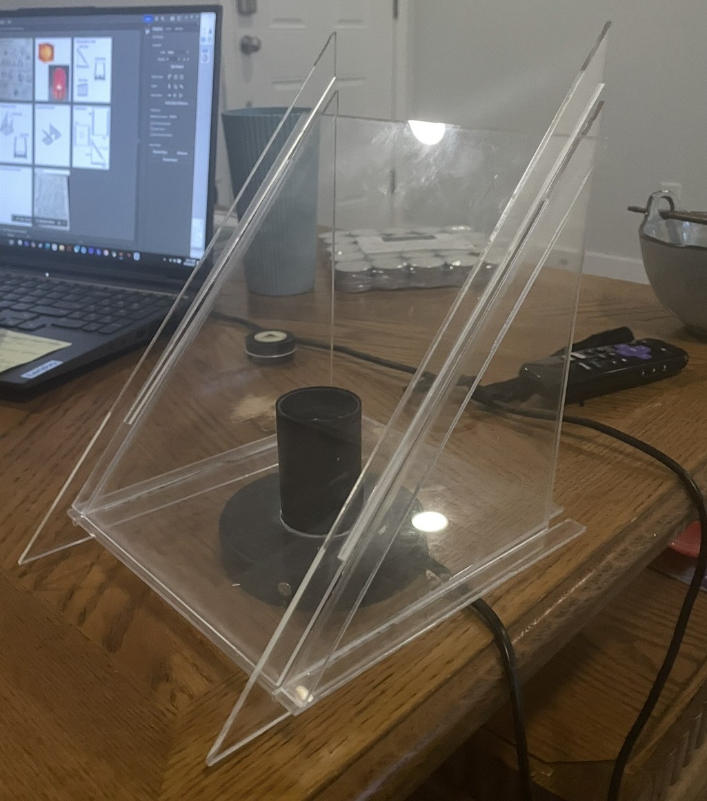 Finished acrylic lamp, photo 2