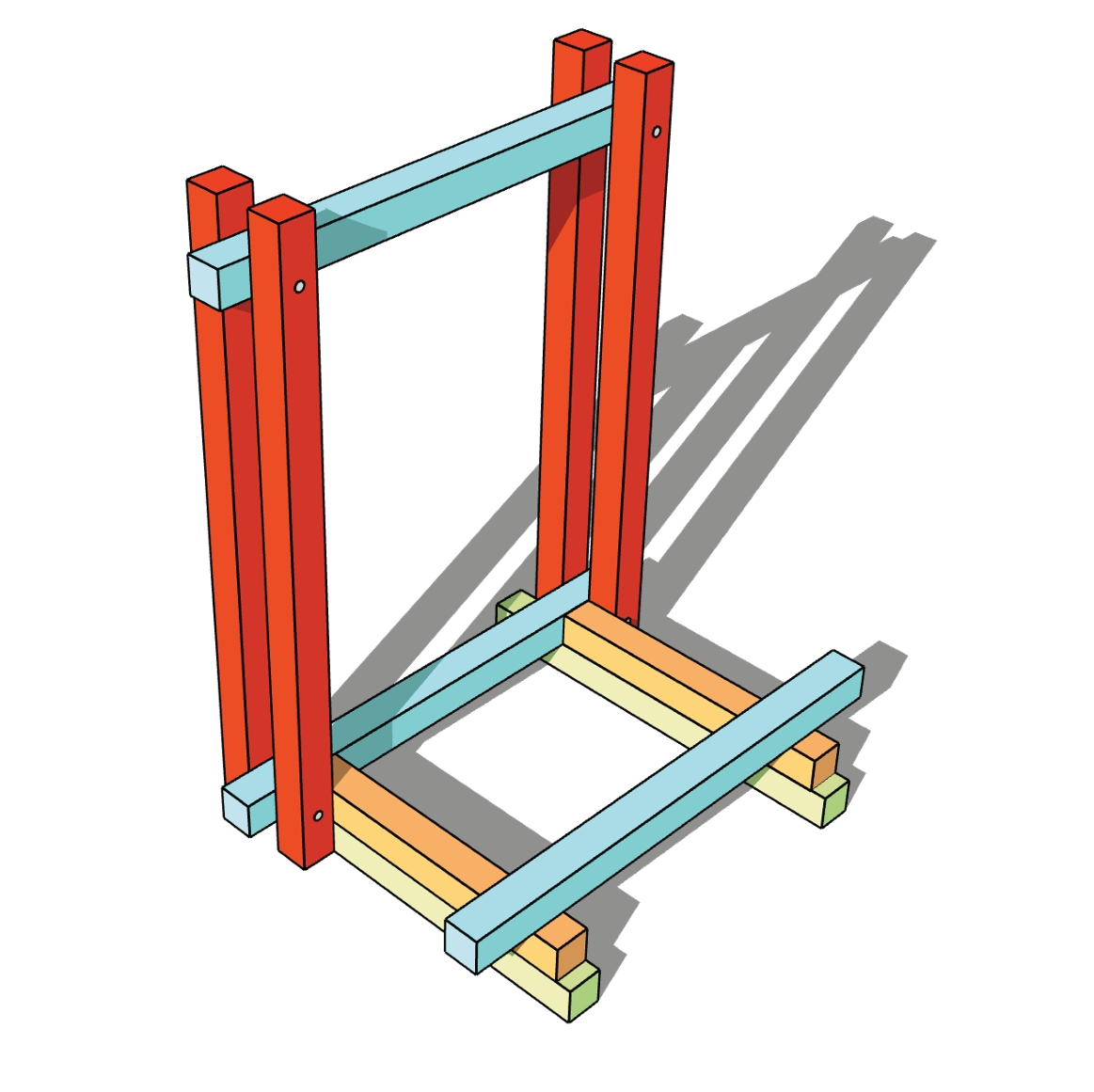 Guitar stand 3D model